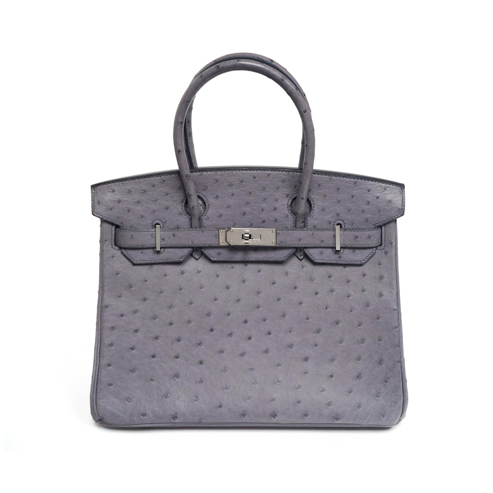 Hermès Birkin 30 Gris Ostrich (2011)