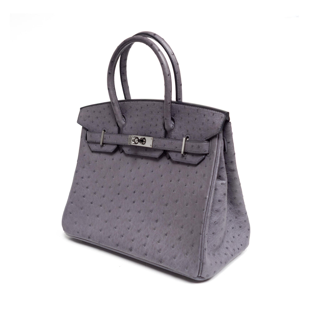 Hermès Birkin 30 Gris Ostrich (2011)