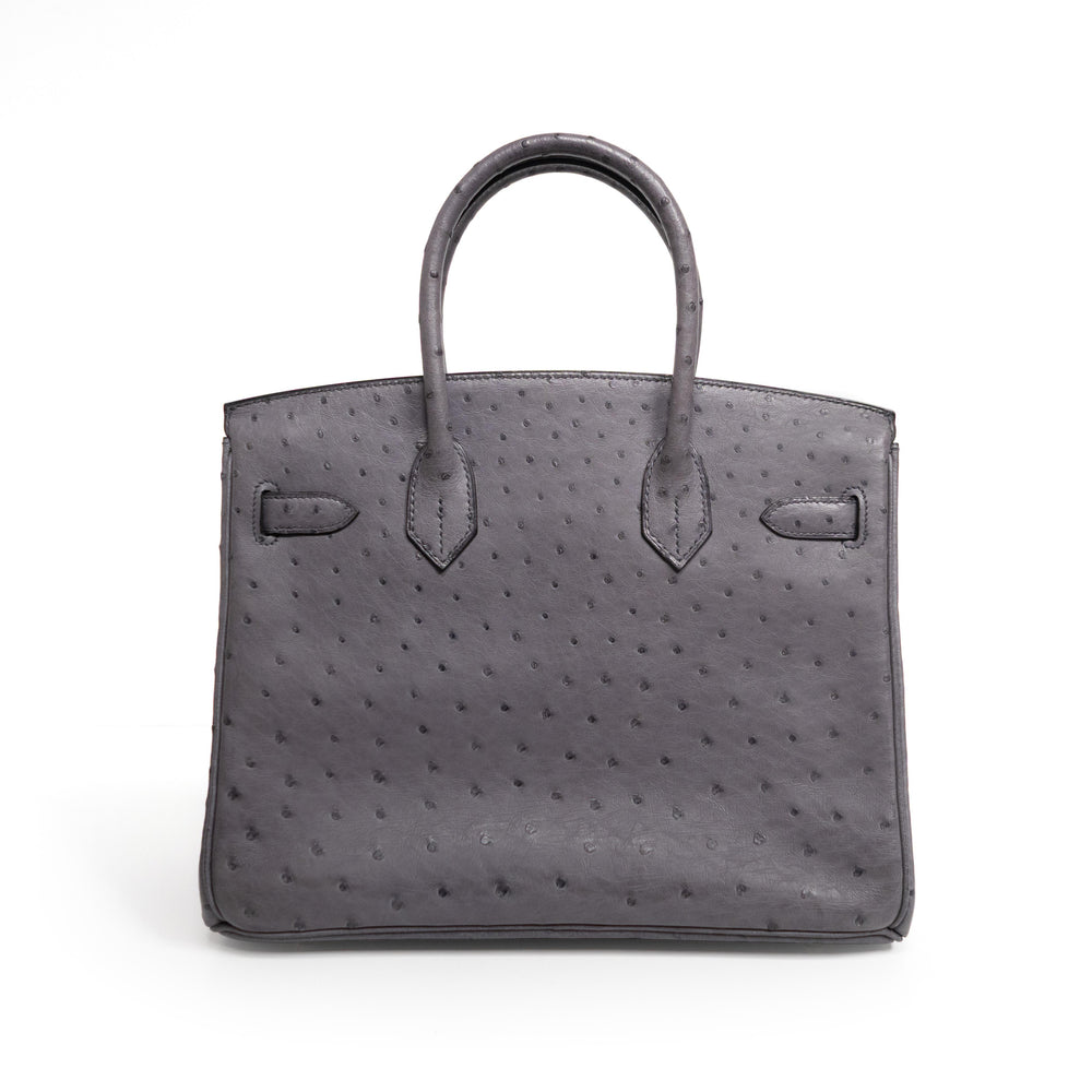 Hermès Birkin 30 Gris Ostrich (2011)