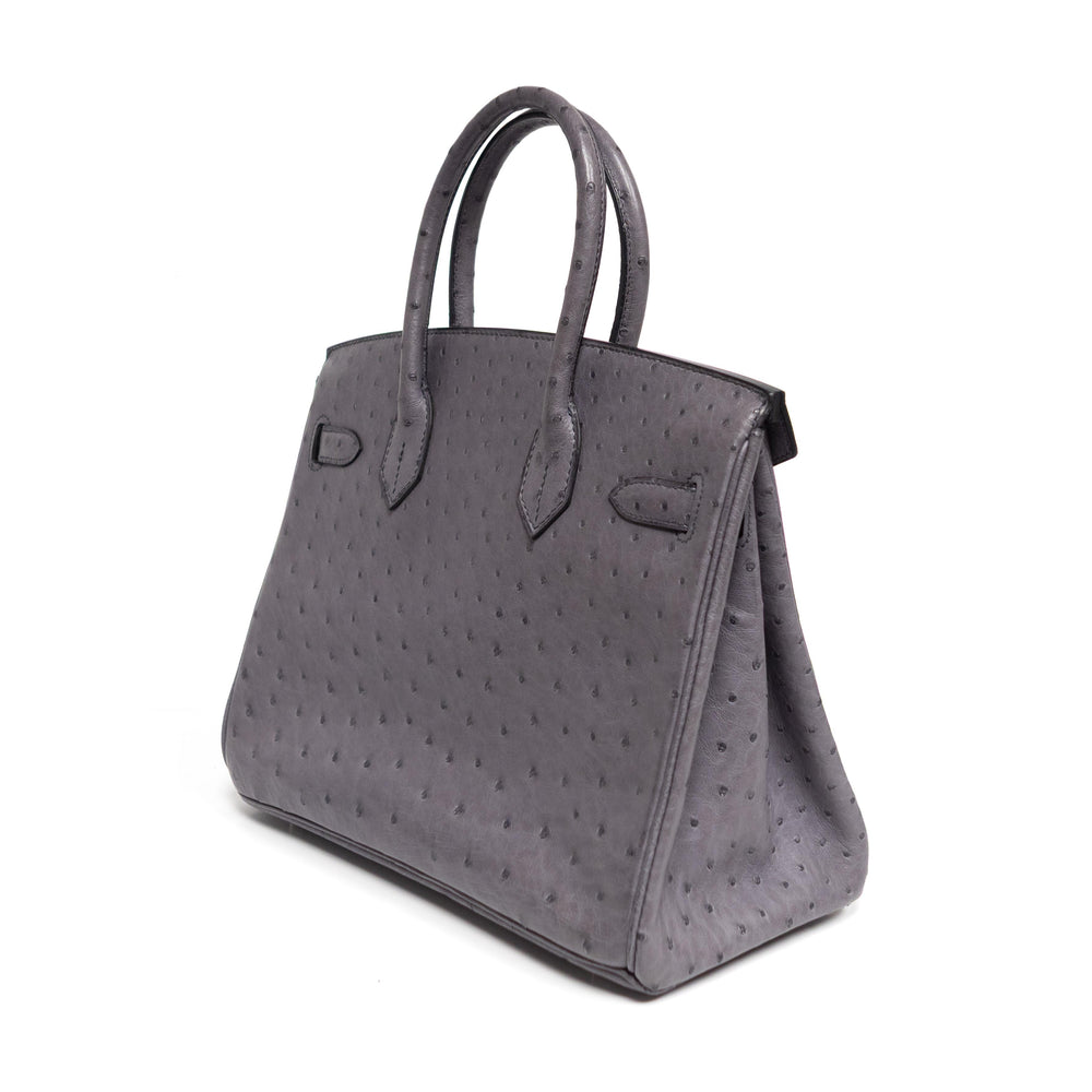 Hermès Birkin 30 Gris Ostrich (2011)