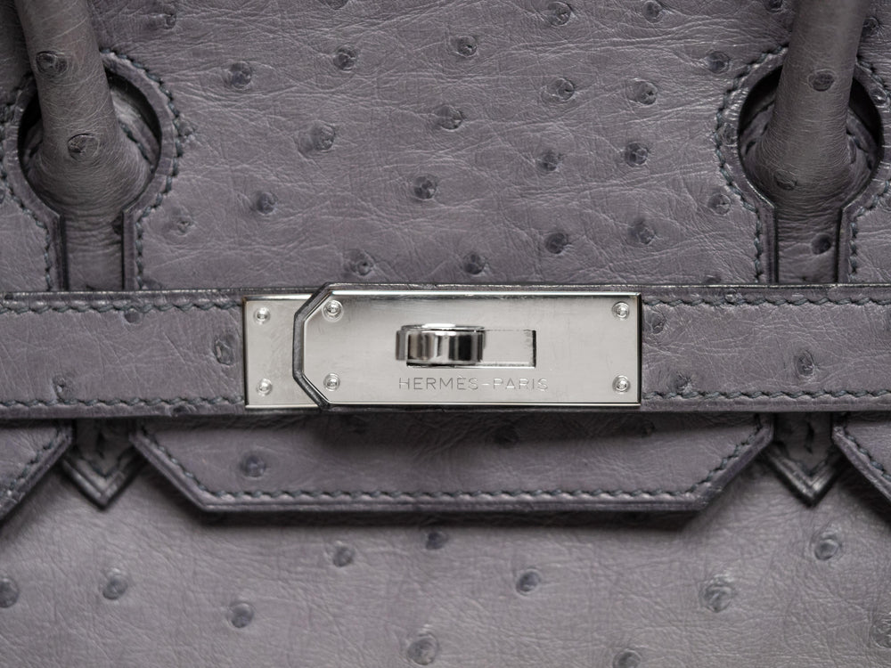 Hermès Birkin 30 Gris Ostrich (2011)