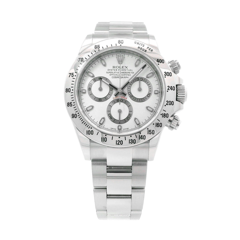 Rolex Daytona SS White Dial 116520 B&P