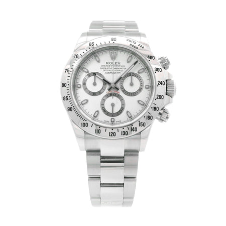 Rolex Daytona SS White Dial 116520 B&P