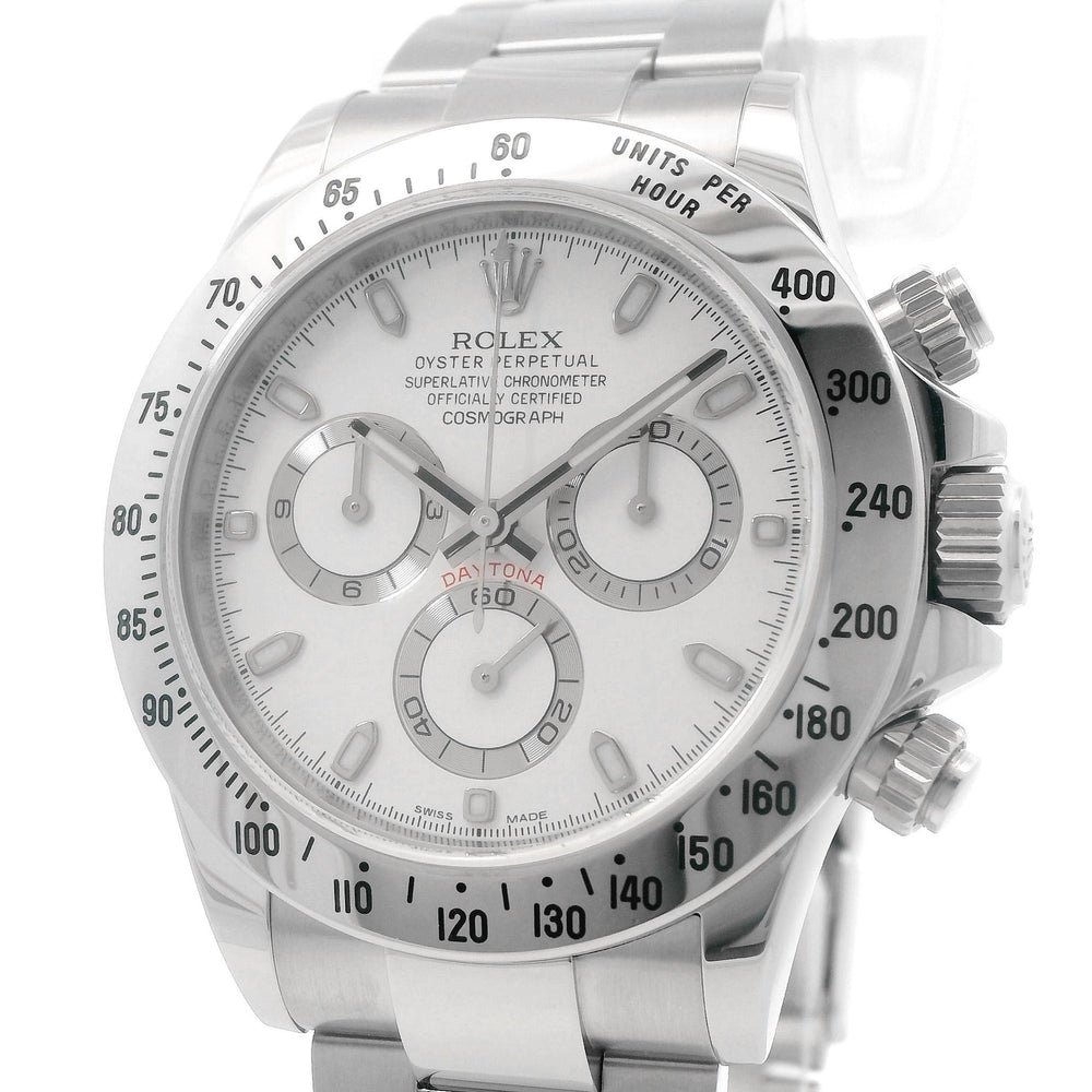 Rolex Daytona SS White Dial 116520 B&P