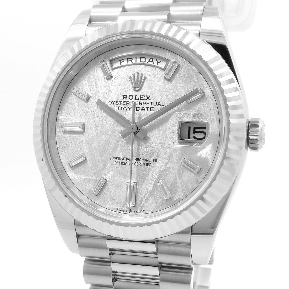Rolex 40mm Day-Date Plat. Meteorite Dial 228236