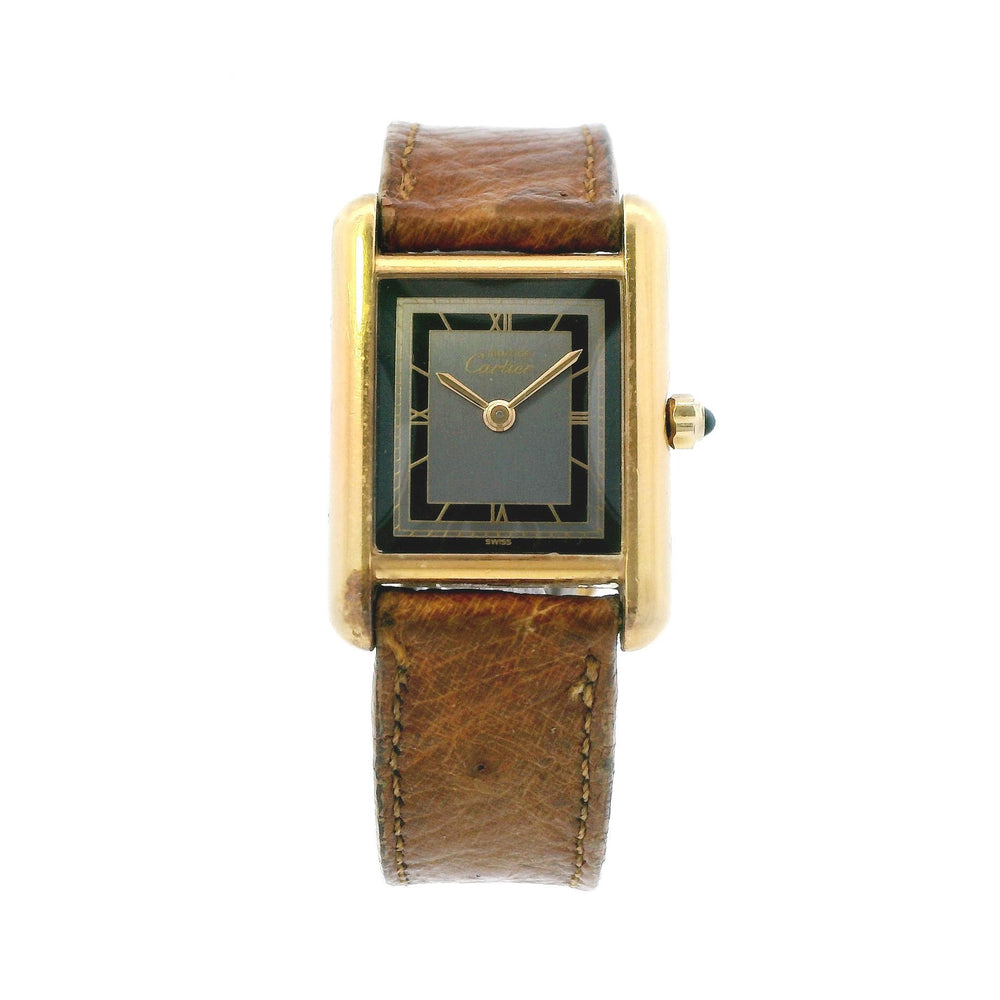 Cartier Tank Vermeil Yellow Gold on Custom Band