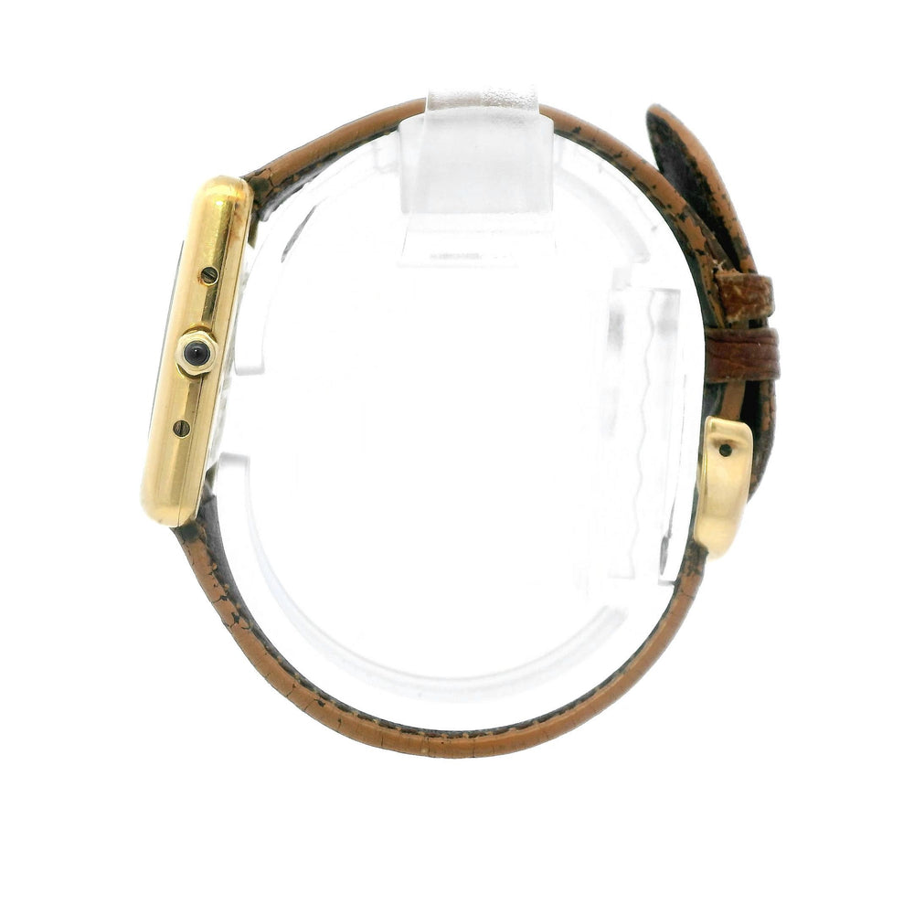 Cartier Tank Vermeil Yellow Gold on Custom Band