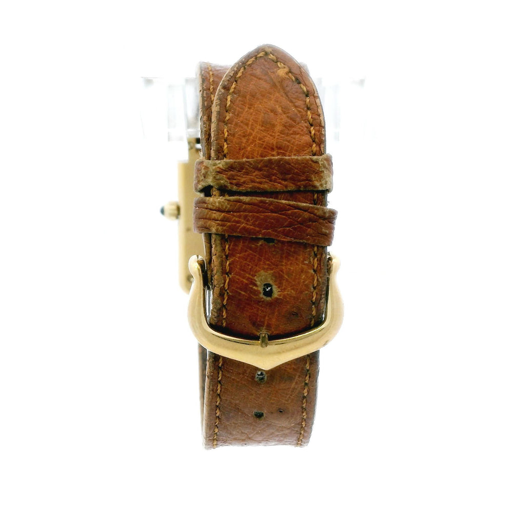 Cartier Tank Vermeil Yellow Gold on Custom Band