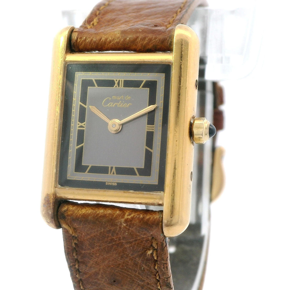 Cartier Tank Vermeil Yellow Gold on Custom Band