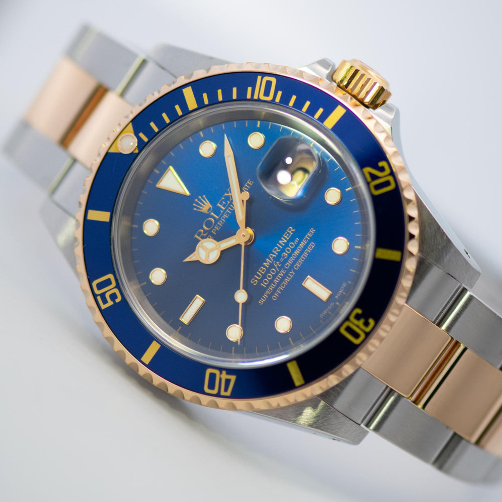 Rolex Submariner Bluesy SS/YG 16613 Papers