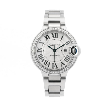 Cartier Ballon Bleu SS 33mm Diamond Bezel W4BB0023 card