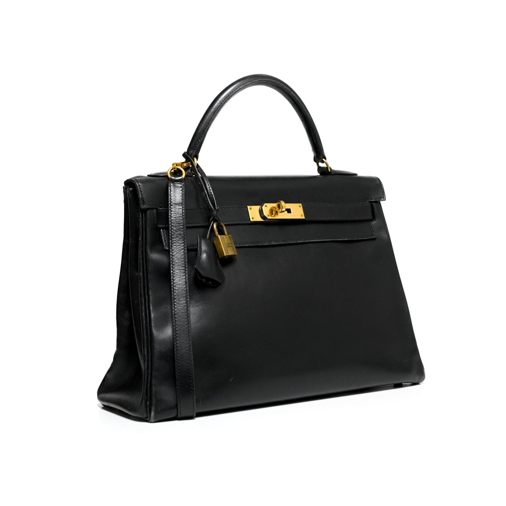 Hermes Vintage Black Kelly 32 (1959)