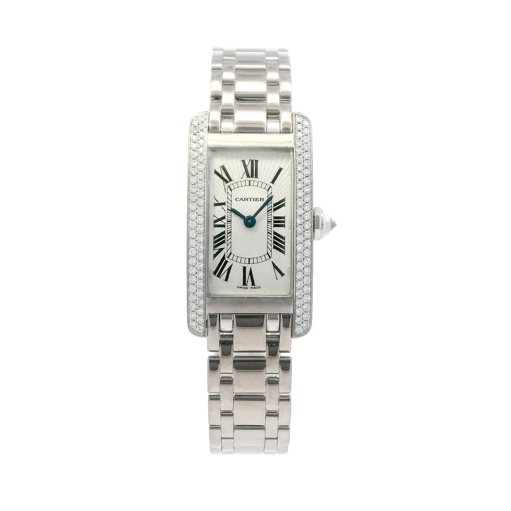 Cartier Tank Americano w/Diamonds 18kw 1713