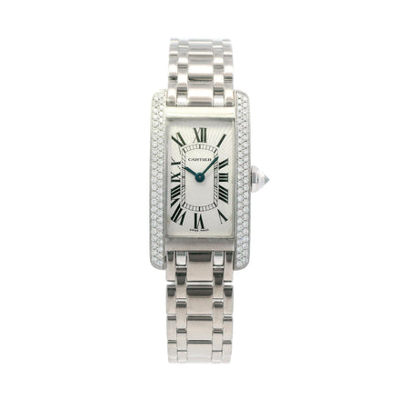 Cartier Tank Americano w/Diamonds 18kw 1713