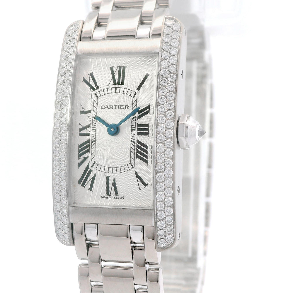 Cartier Tank Americano w/Diamonds 18kw 1713