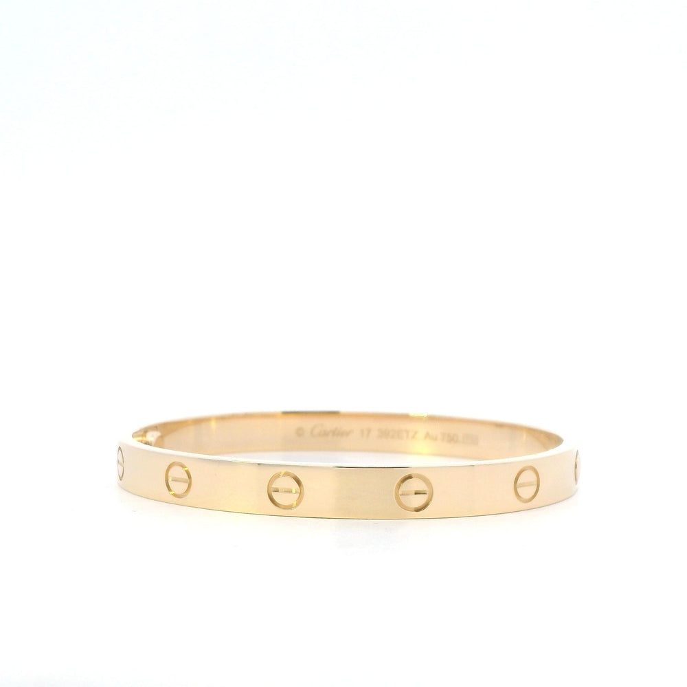 Cartier Love Bracelet 18ky Sz 17