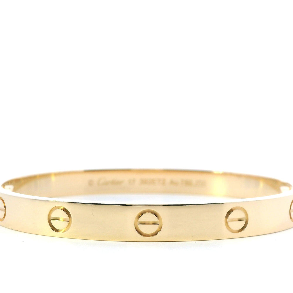 Cartier Love Bracelet 18ky Sz 17