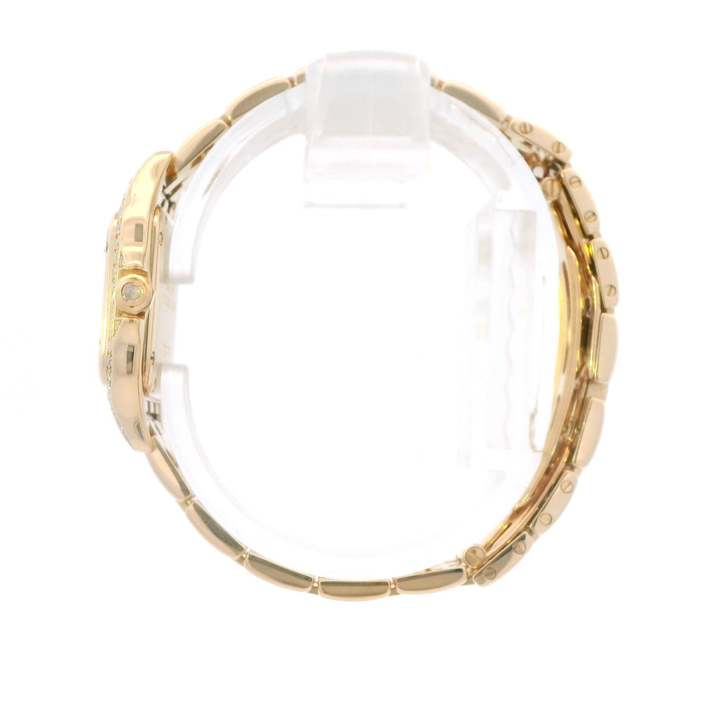 Cartier Panthere Double Diamond Halo & Diamond Dial 1280-2