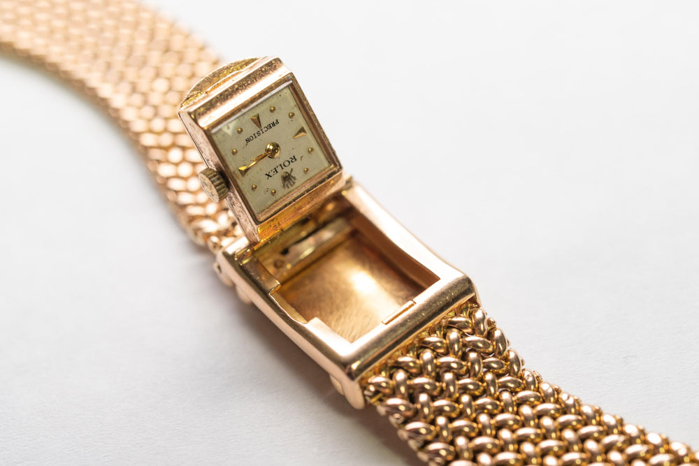 Ladies Rolex Dress Watch Mesh bracelet 18ky