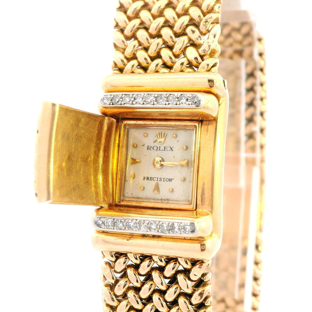 Ladies Rolex Dress Watch Mesh bracelet 18ky