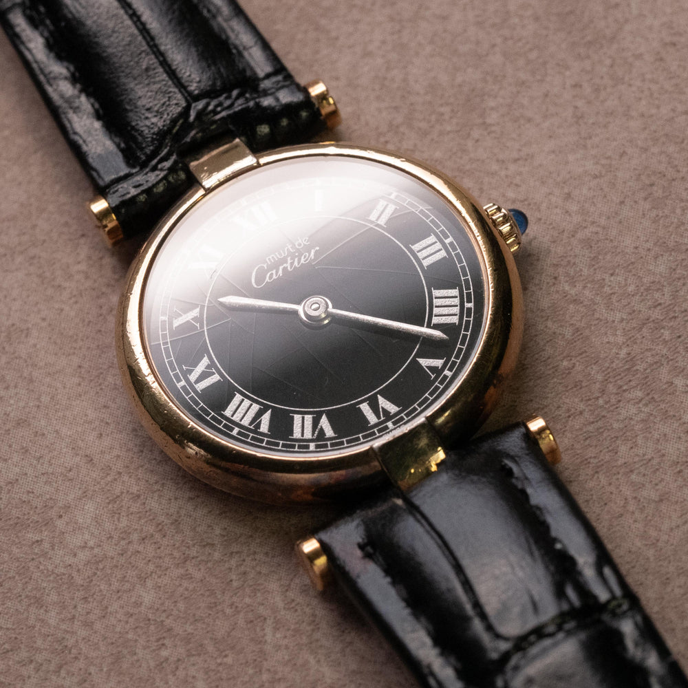 Cartier Vermeil Must de Cartier Vendome Cracked Dial