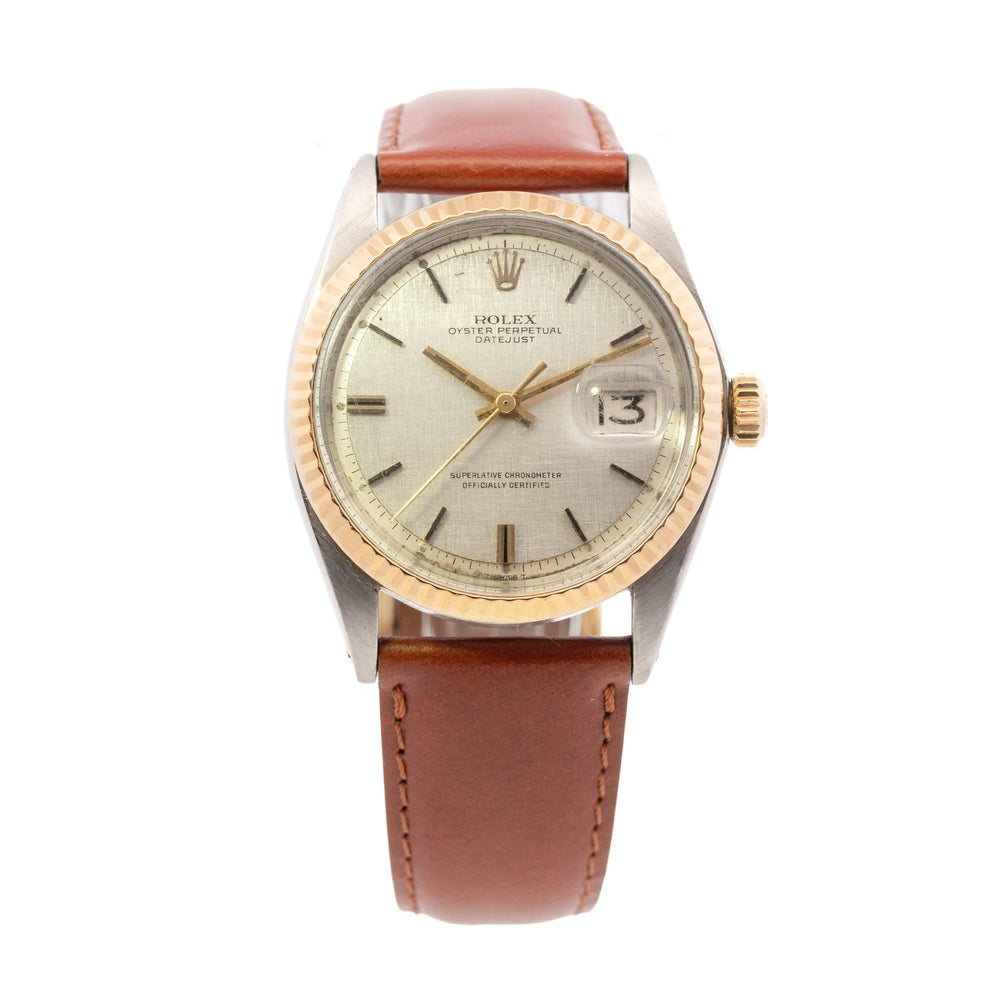 Rolex Datejust 36mm Linen Dial SS/YG 1601