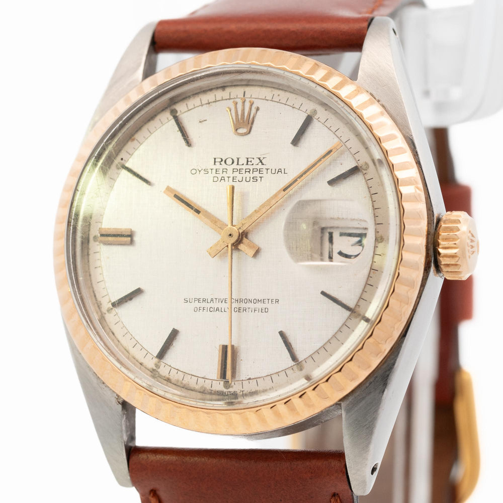 Rolex Datejust 36mm Linen Dial SS/YG 1601