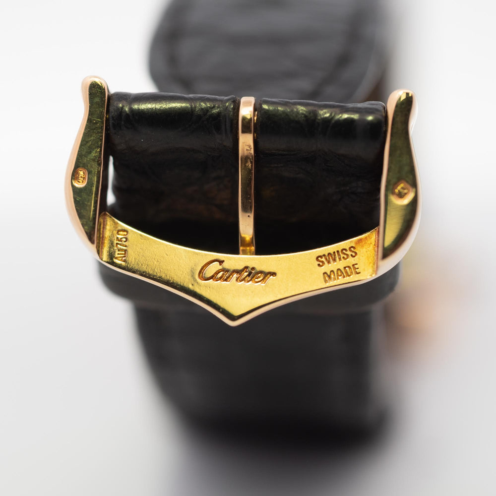 Cartier Tank Louis 3168 18k YG On Leather