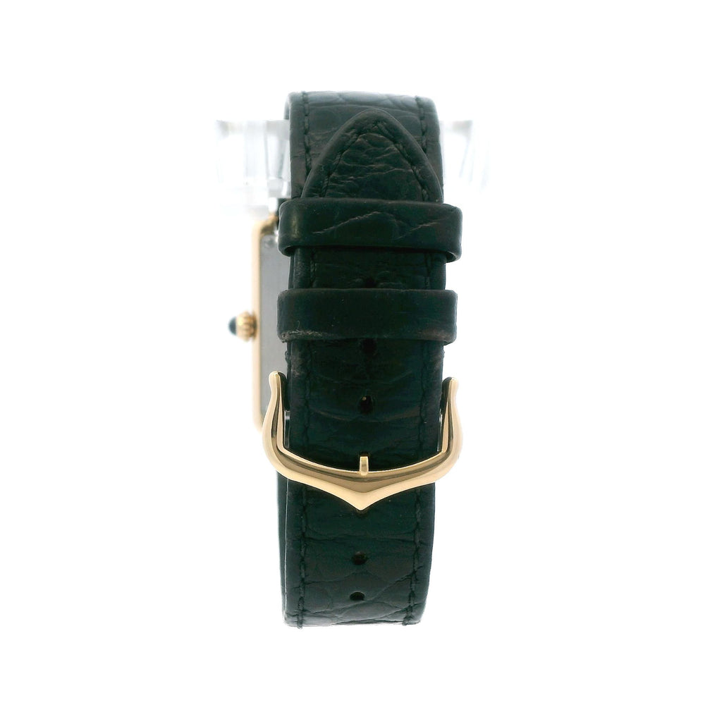 Cartier Tank Louis 3168 18k YG On Leather