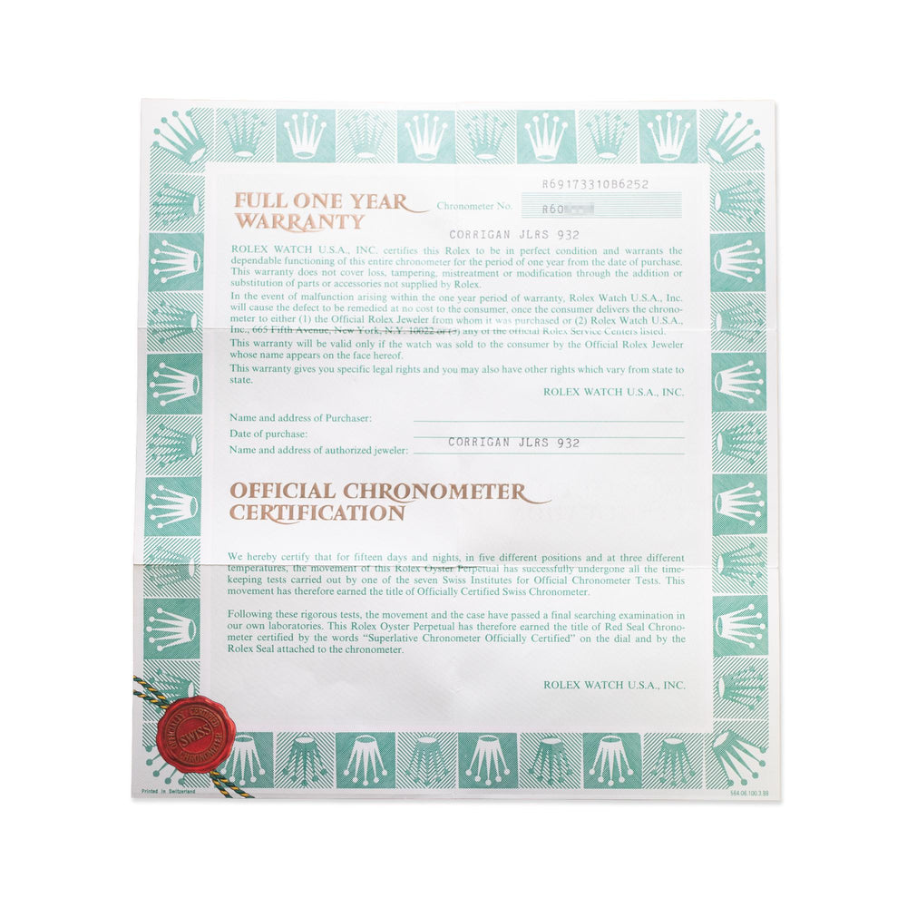 Rolex Datejust 69173 SS/YG 26mm dia dial pap