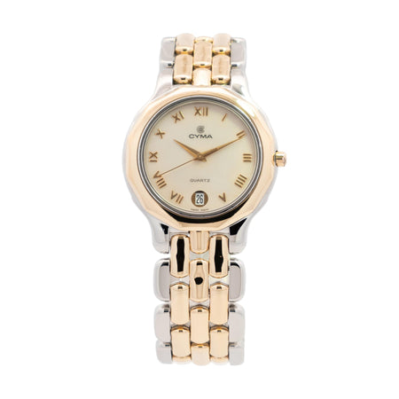 Cyma 34mm SS/18ky MOP Dial Quartz