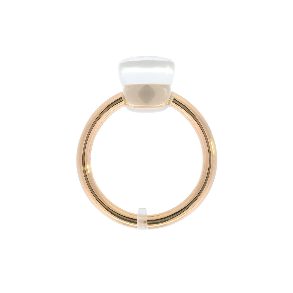 Pomellato Nudo Gele Ring, Signature White Topaz & MOP in 18k