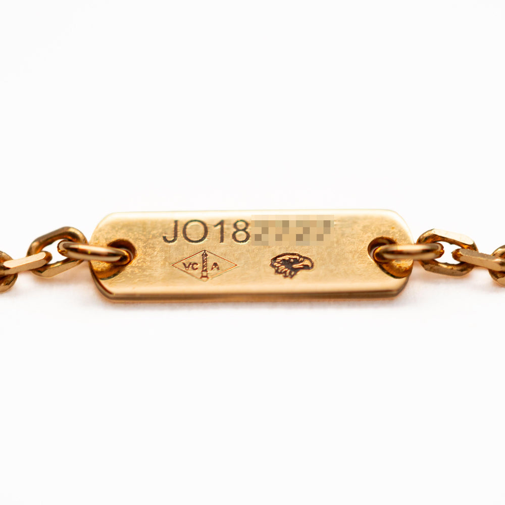 Van Cleef & Arpel MOP Alhambra Motif Necklace