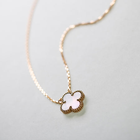 Van Cleef & Arpel MOP Alhambra Motif Necklace