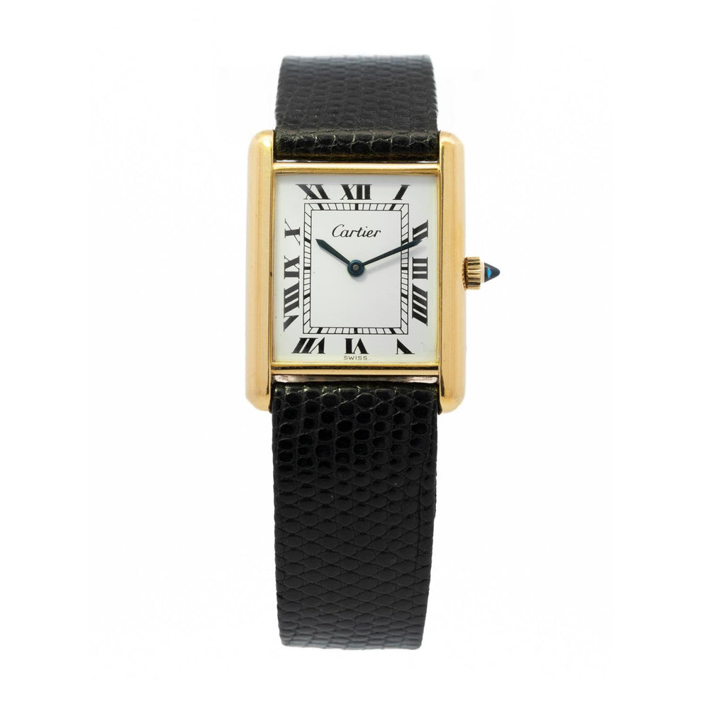 Cartier Tank Vermeil 24mm YG G20M Factory Dial