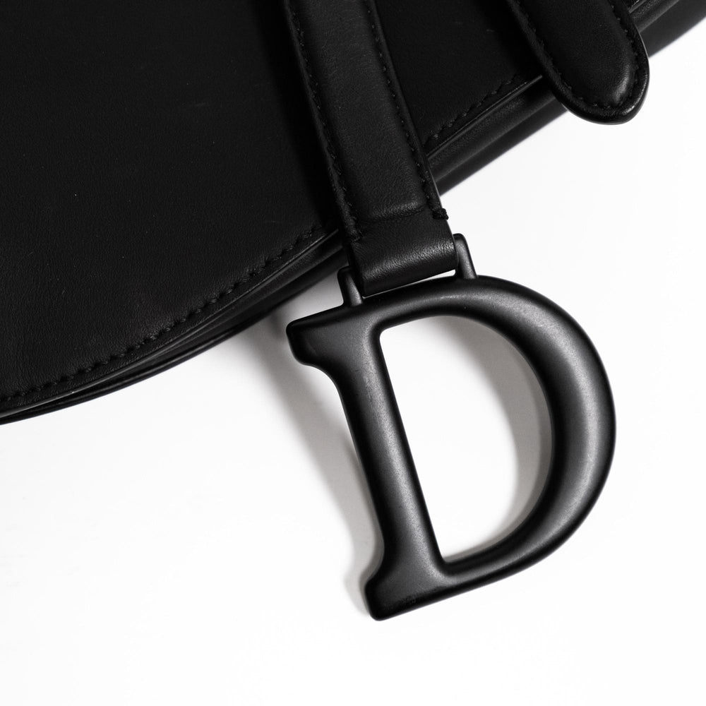 Christian Dior Saddle Bag Matte Black