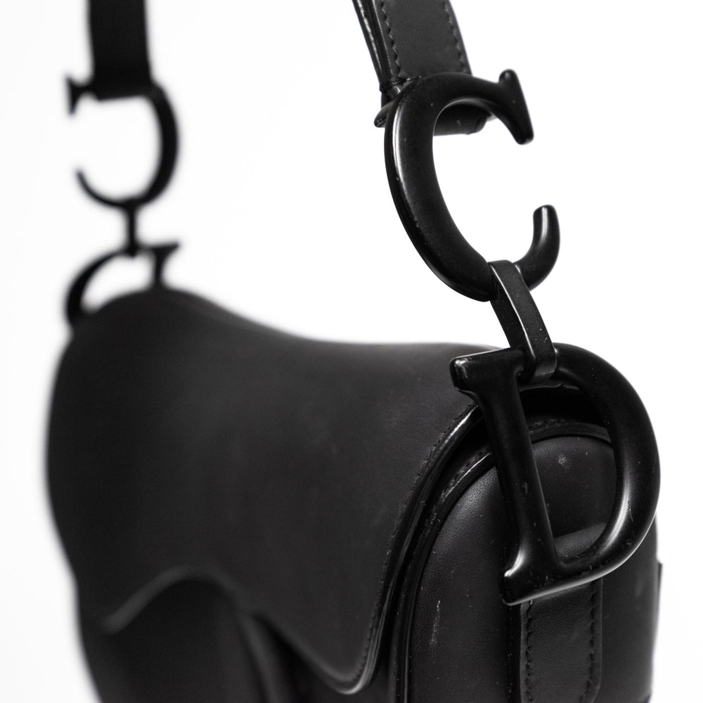 Christian Dior Saddle Bag Matte Black