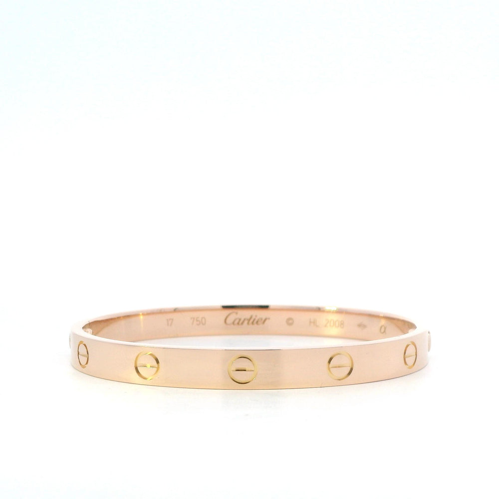 Cartier Love Bracelet 18kr Sz 17