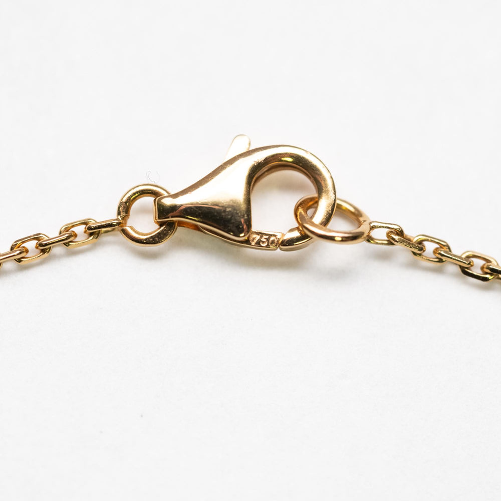Van Cleef & Arpels 18k YG 1-Motif Alhambra Necklace