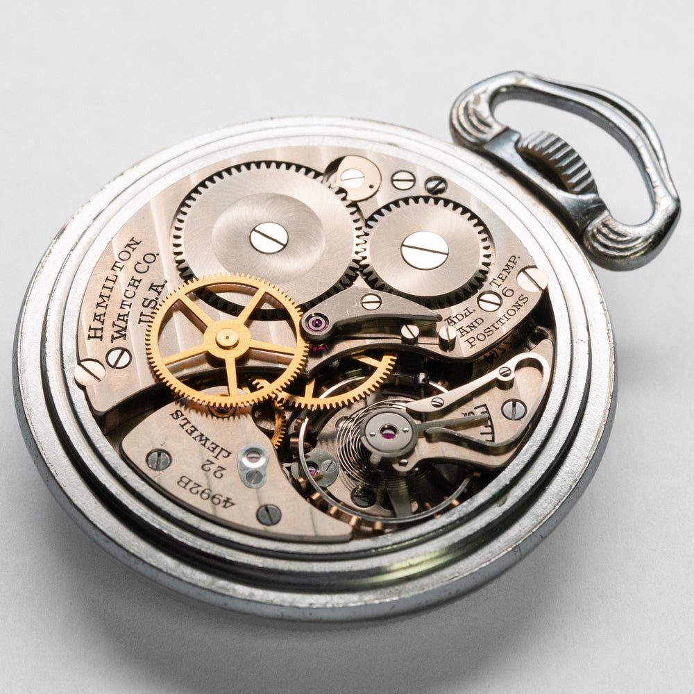 Hamilton GCT AN 5740 SS WWII Military Pocket Watch