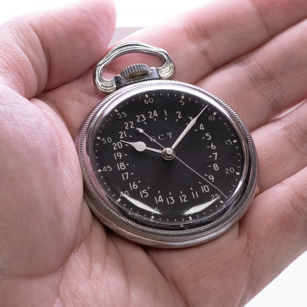 Hamilton GCT AN 5740 SS WWII Military Pocket Watch