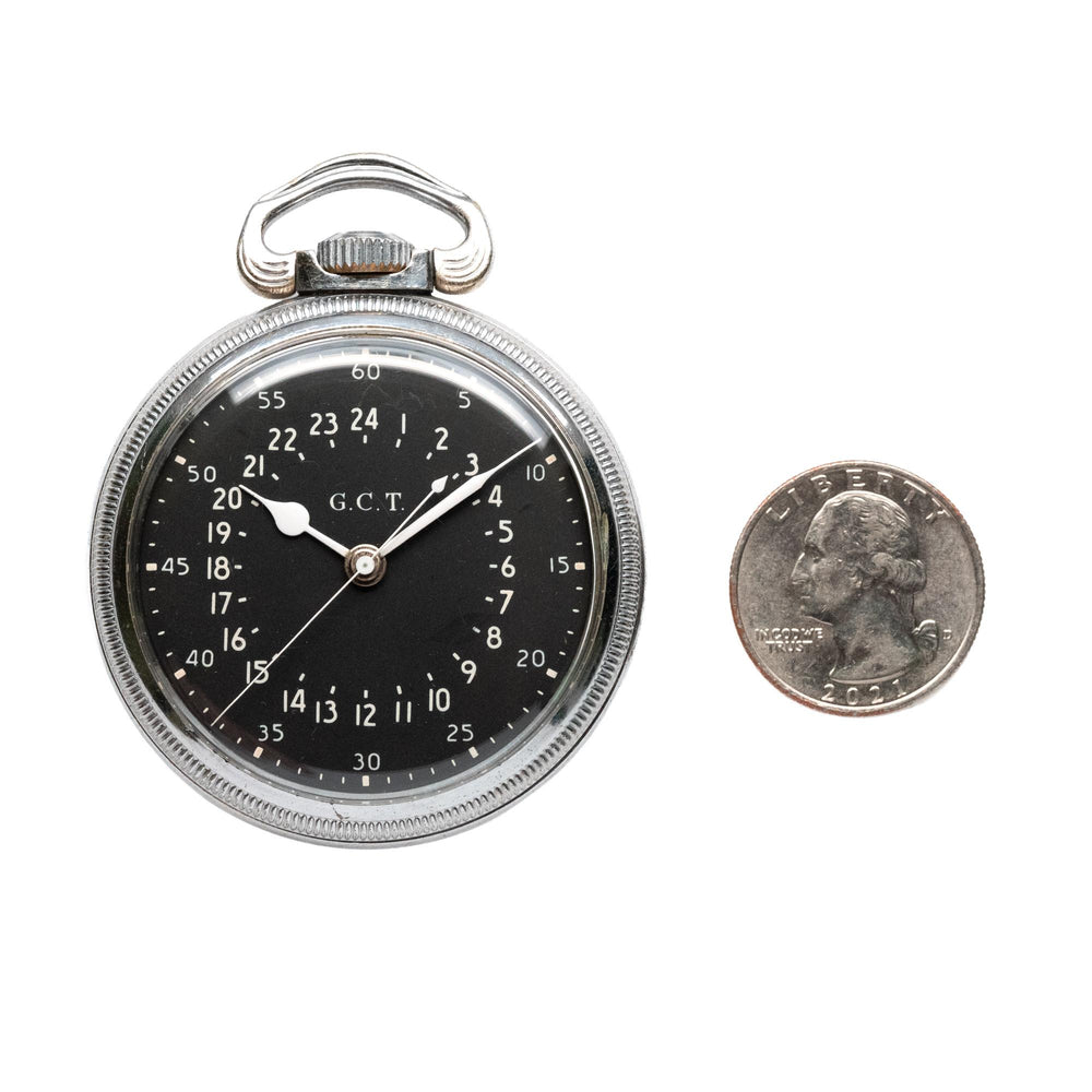Hamilton GCT AN 5740 SS WWII Military Pocket Watch