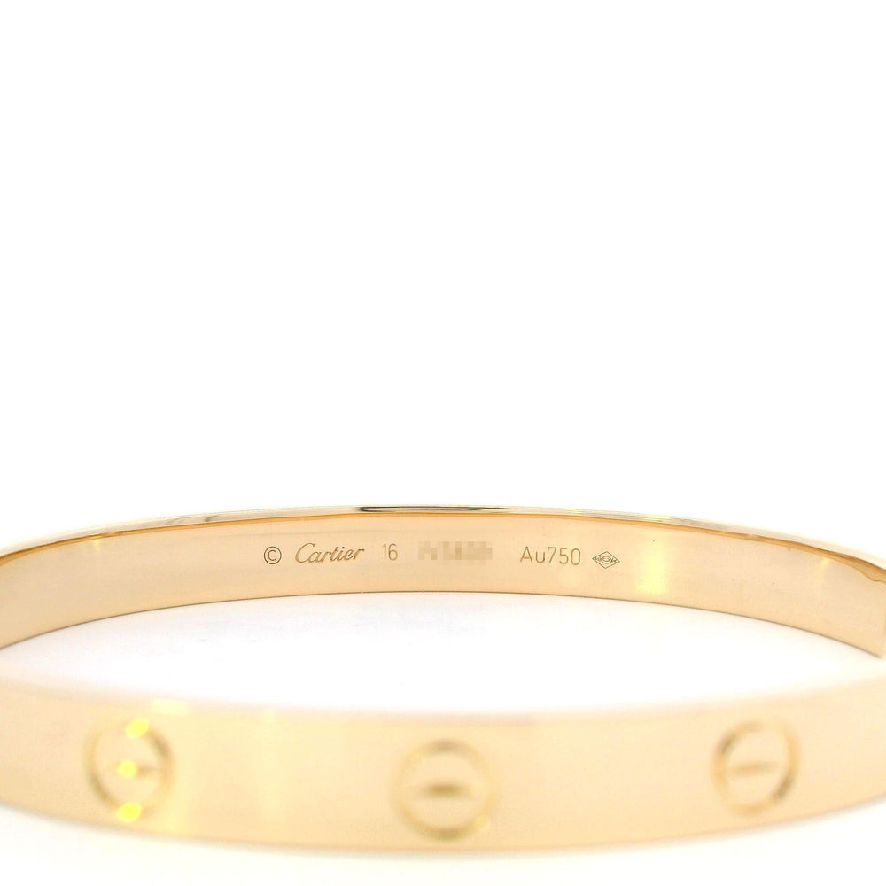 Cartier Love Bracelet 18ky Size 16