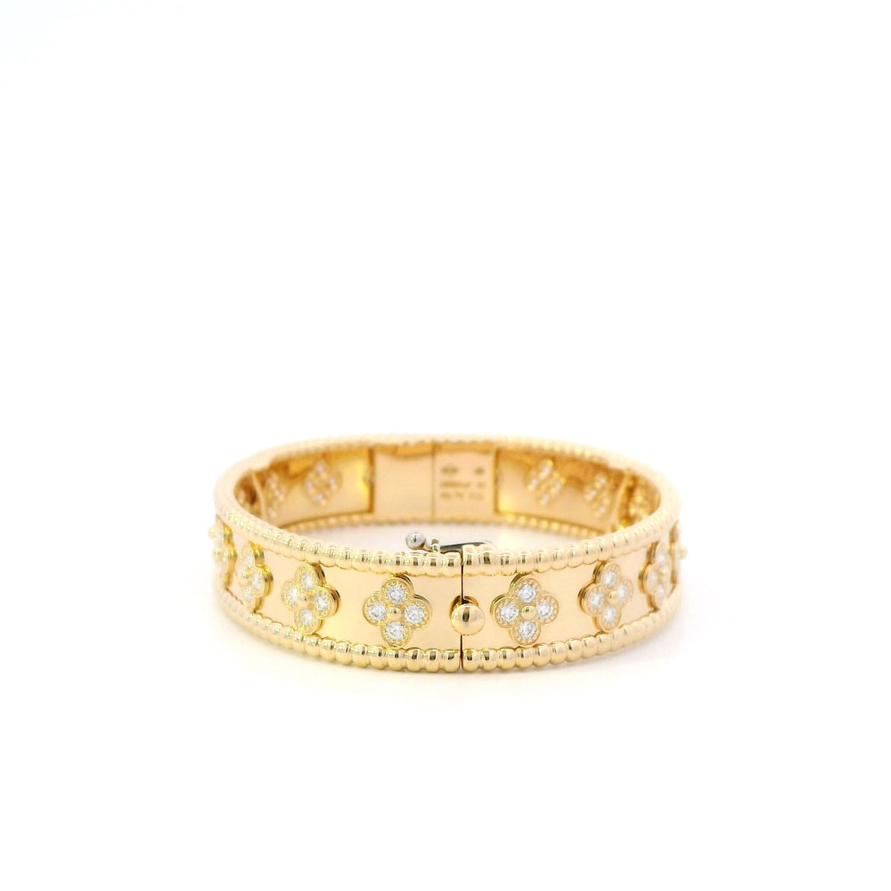 VCA Perlee Clovers Diamond bracelet XS(14.5cm) 18ky pap