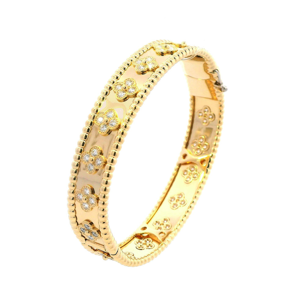 VCA Perlee Clovers Diamond bracelet XS(14.5cm) 18ky pap