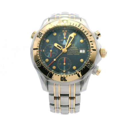 Omega Seamaster Chonograph SS/18ky Blue Dial 2297.80