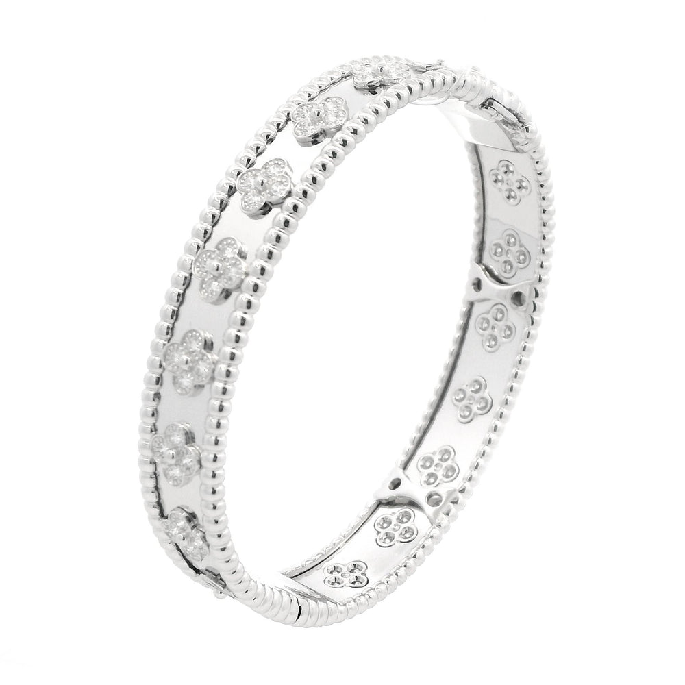 VCA Perlee Clovers Diamond bracelet XS(14.5cm) 18kw pap