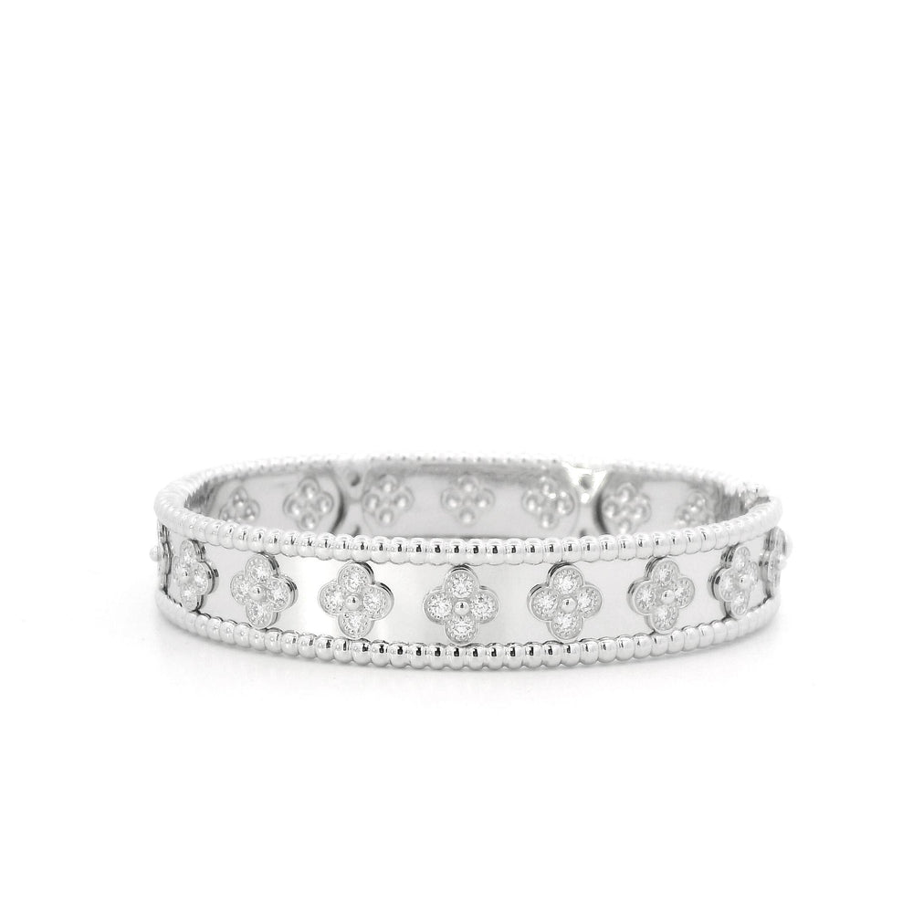VCA Perlee Clovers Diamond bracelet XS(14.5cm) 18kw pap