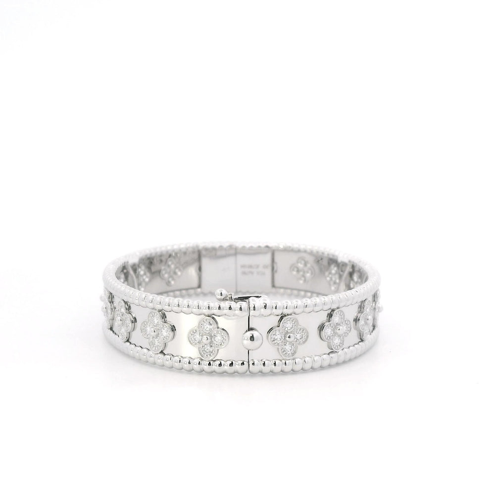 VCA Perlee Clovers Diamond bracelet XS(14.5cm) 18kw pap