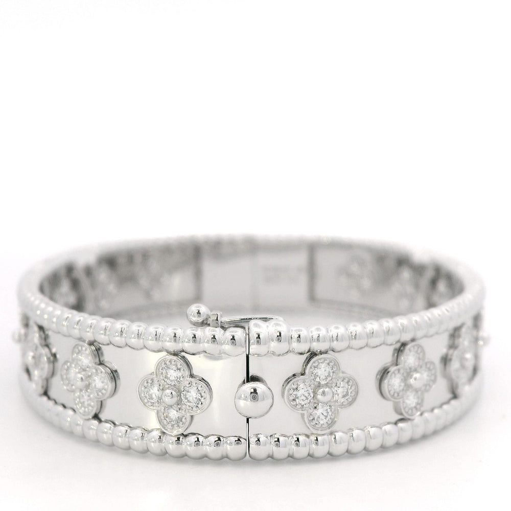 VCA Perlee Clovers Diamond bracelet XS(14.5cm) 18kw pap